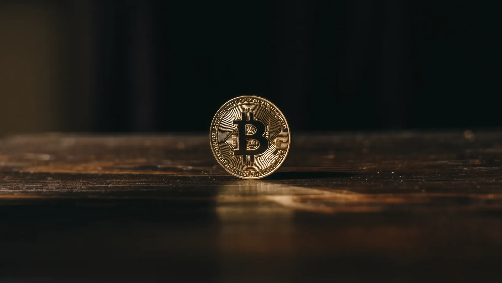 Symbolbild einer Hand am Bildschirm mit Bitcoin-Münze, Kurslinie und Euro-Beträgen im Hintergrund
